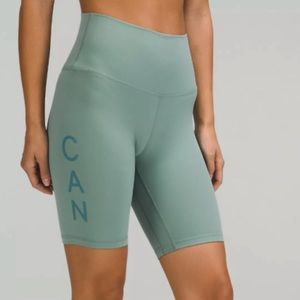 Team Canada Align High-rise Short 8” in Tidewater Teal